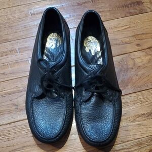 SAS Amigo Pebbled Black Leather Men's Shoes